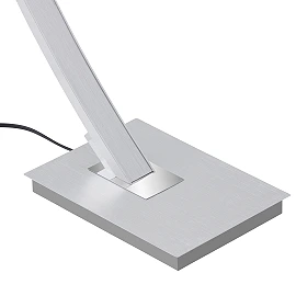 Floor lamp "PIN" 1 x LED 18W, matt aluminium - BRILONER - 1361-019