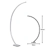 Floor lamp "PIN" 1 x LED 18W, matt aluminium - BRILONER - 1361-019