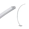 Floor lamp "PIN" 1 x LED 18W, matt aluminium - BRILONER - 1361-019