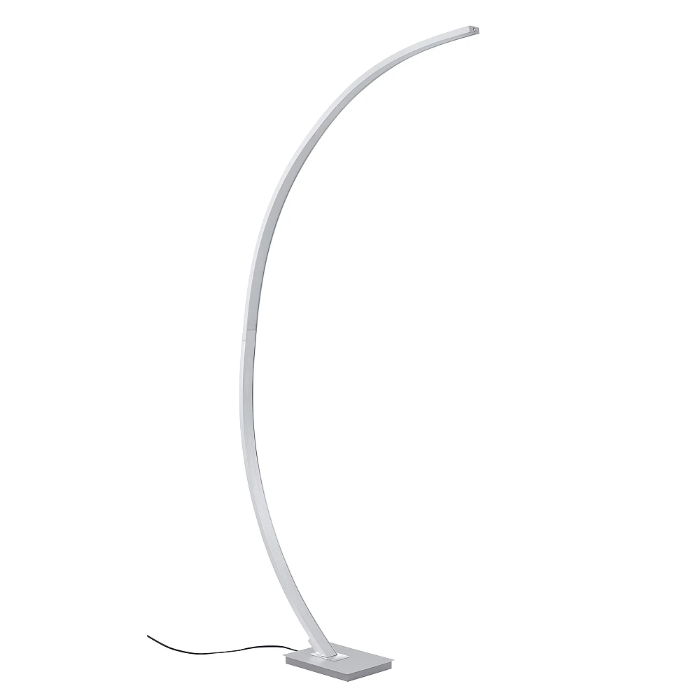 Floor lamp "PIN" 1 x LED 18W, matt aluminium - BRILONER - 1361-019