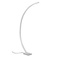 Floor lamp "PIN" 1 x LED 18W, matt aluminium - BRILONER - 1361-019