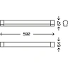 10W LED bathroom mirror lamp 2072-118 Brilo Briloner
