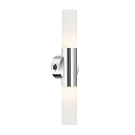 Bathroom light with switch 2 x E14 max. 9W IP20, chrome