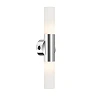 Bathroom light with switch 2 x E14 max. 9W IP20, chrome