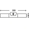Bathroom light with switch 2 x E14 max. 9W IP20, chrome