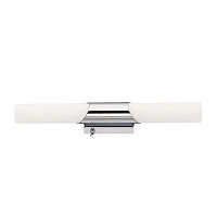 Vannas istabas gaismeklis ar slēdzi 2 x E14 max. 40W, IP20, hroms, BRILONER - 2548-028