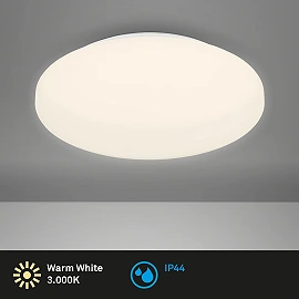 LED ceiling light, 12W, 1250lm, IP44, white