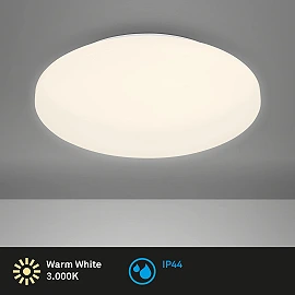 LED ceiling light, 21W, 2200lm, IP44, white
