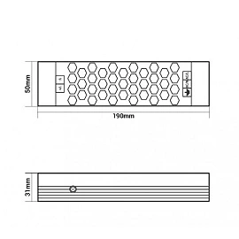 LED barošanas bloks 12V, 100W, 8.33A, IP20, 3 gadu garantija