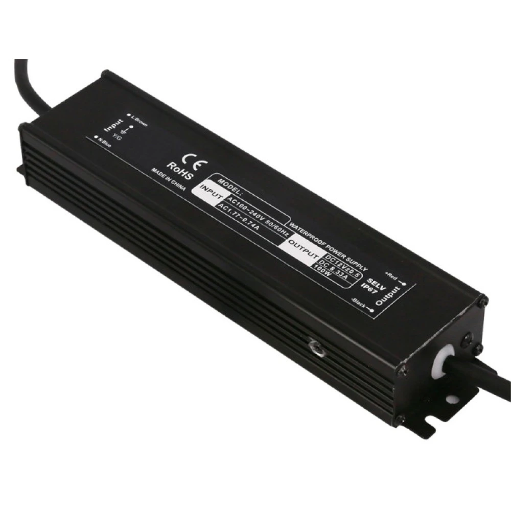 LED Power Supply 12V, 60W, 5A, IP67, 3 Years Warranty