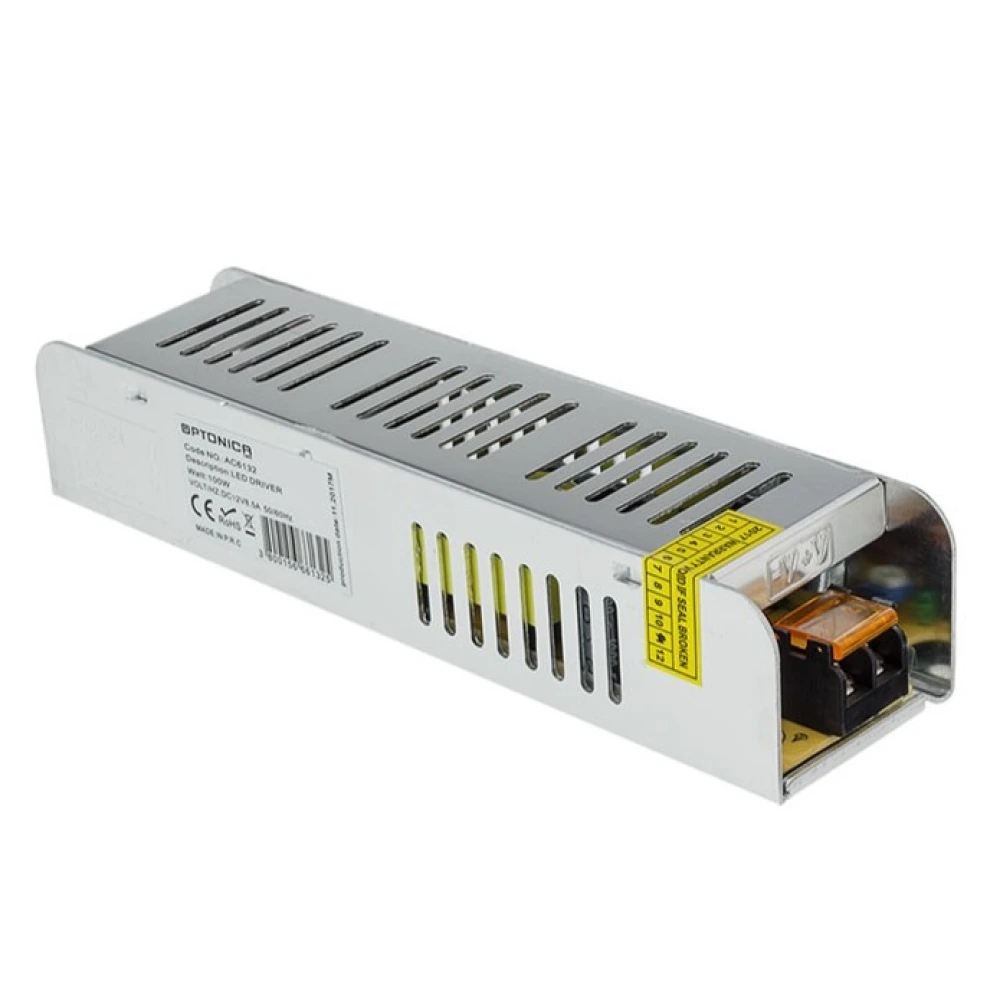 LED barošanas bloks 12V, 100W, 8.5A, IP20 (OPTONICA 6132)