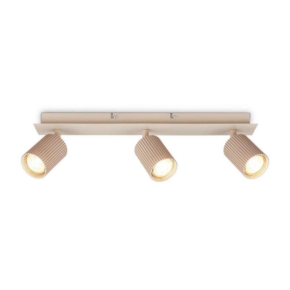 Griestu spotlampa IDA, 45 cm, 3×GU10 max. 9W, bēša (Briloner)