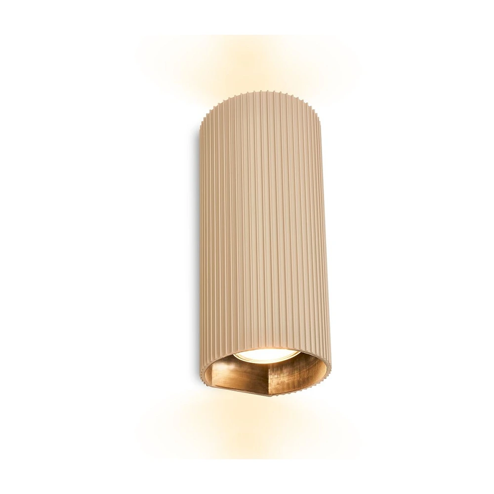 Sienas lampa IDA, 2×GU10 max. 9W, IP20, bēša (Briloner)