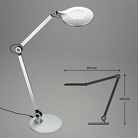 CCT LED galda lampa 9W 930lm dimmējama sudraba (Briloner 7027014)