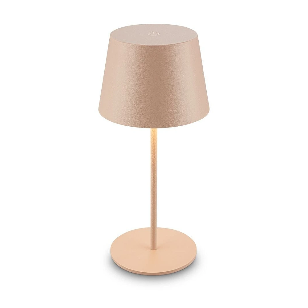 Akumulatora galda lampa NIVO, 1,2W, 120lm, 2700K, IP44, bēša (Briloner)