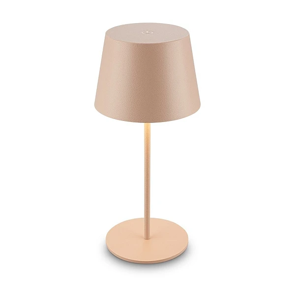 Akumulatora galda lampa NIVO, 1,2W, 120lm, 2700K, IP44, bēša (Briloner)