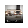 Griestu spotlampa IDA, 45 cm, 3×GU10 max. 9W, bēša (Briloner)