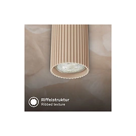 IDA ceiling spotlight, 45 cm, 3×GU10 max. 9W, beige (Briloner)