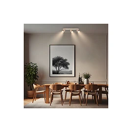 IDA ceiling spotlight, 45 cm, 3×GU10 max. 9W, beige (Briloner)