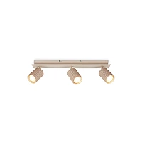IDA ceiling spotlight, 45 cm, 3×GU10 max. 9W, beige (Briloner)
