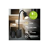 Akumulatora sienas lasāmlampa SMOOTH, 2W, 150lm, 3000K, melna (Briloner)