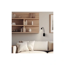 SMOOTH rechargeable wall reading light, 2W, 150lm, 3000K, black (Briloner)