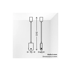 SMOOTH rechargeable wall reading light, 2W, 150lm, 3000K, black (Briloner)