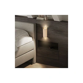 IDA wall light, 2×GU10 max. 9W, IP20, beige (Briloner)