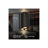 Sienas lampa IDA, 2×GU10 max. 9W, IP20, melna (Briloner)