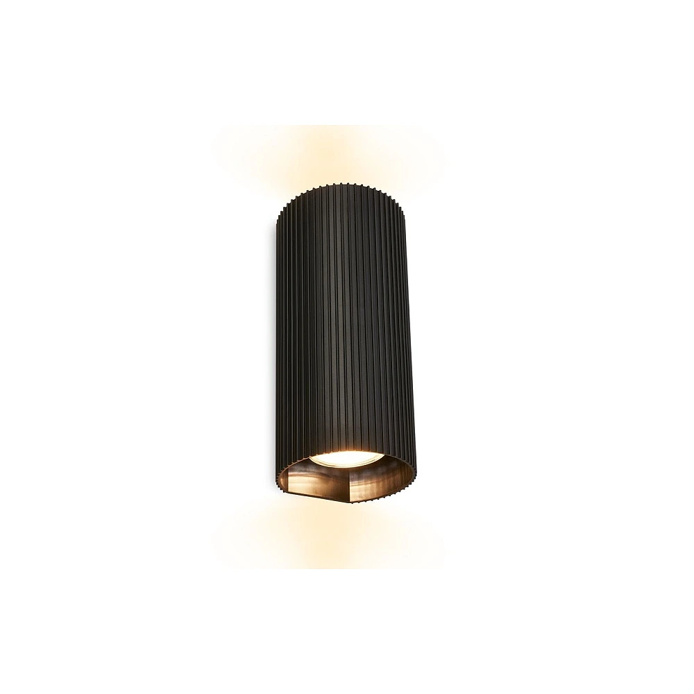 IDA wall light, 2×GU10 max. 9W, IP20, black (Briloner)