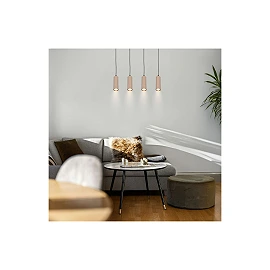 Piekaramā lampa IDA, 76 cm, 4×GU10 max. 9W, bēša (Briloner)