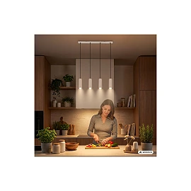 Piekaramā lampa IDA, 76 cm, 4×GU10 max. 9W, bēša (Briloner)