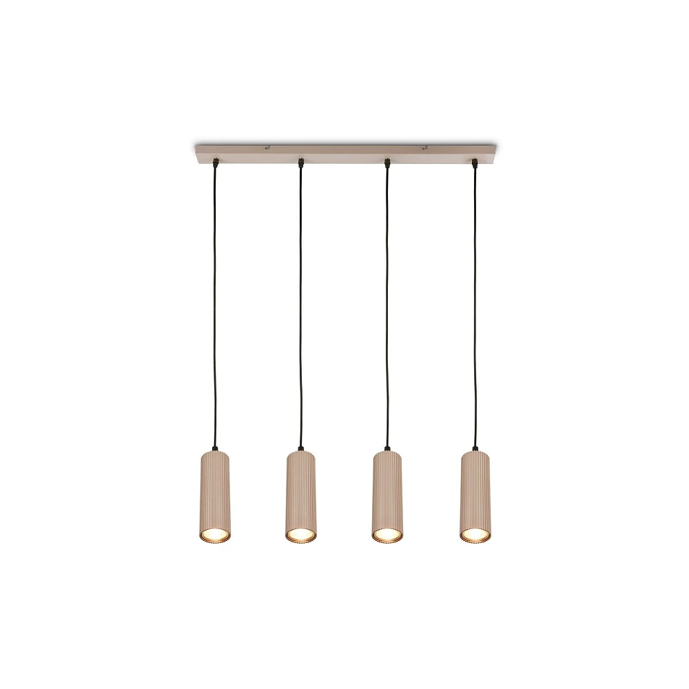 Piekaramā lampa IDA, 76 cm, 4×GU10 max. 9W, bēša (Briloner)