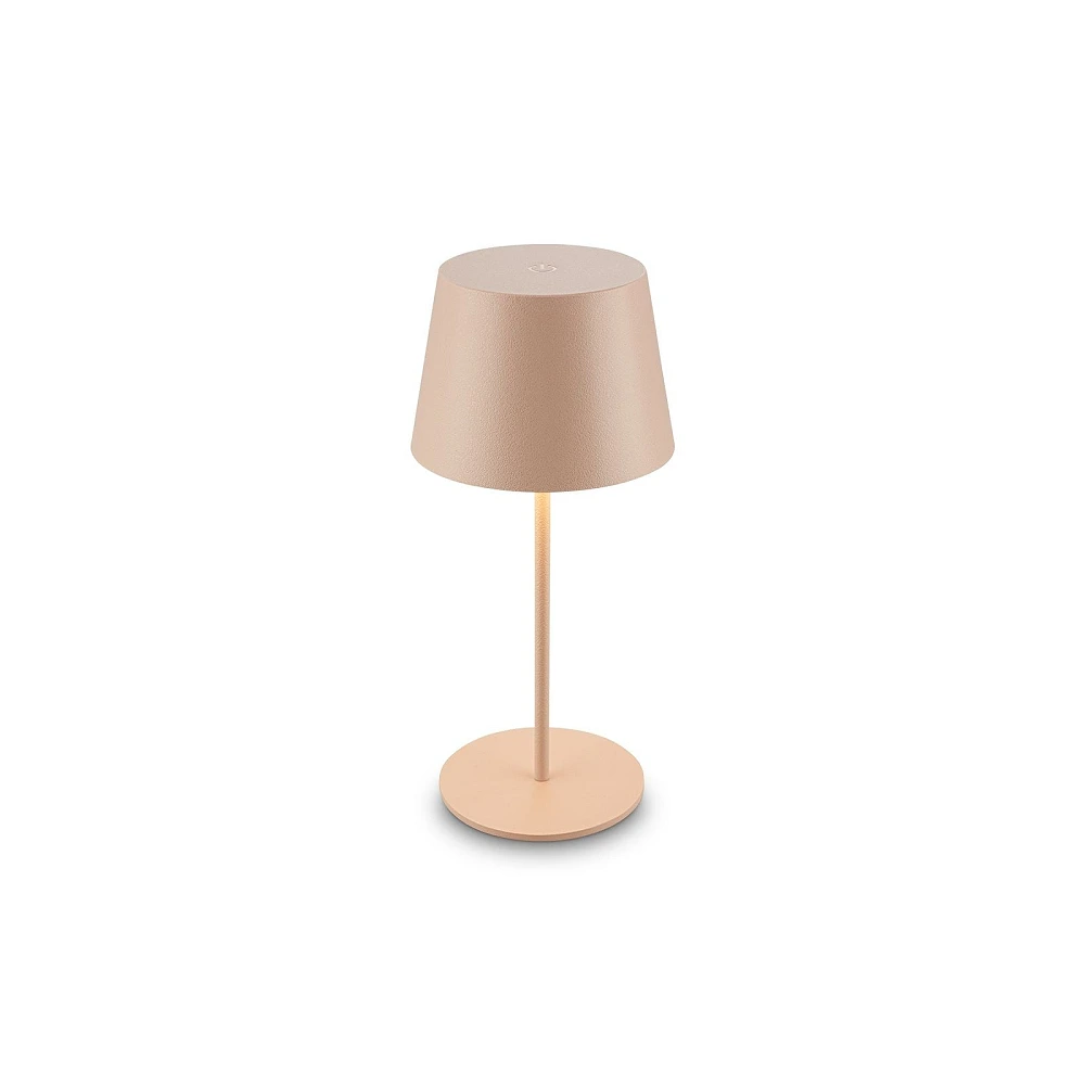 NIVO rechargeable table lamp, 1.2W, 120lm, 2700K, IP44, beige (Briloner)