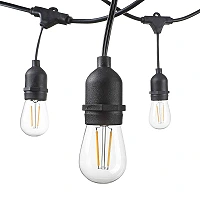 15m long - waterproof light string, 15x E27 - bulbs are not included