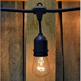 15m long - waterproof light string, 15x E27 - bulbs are not included
