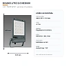 LITIO 2.0 Medium asymmetric LED floodlight 100–150W 4000K IP66 (Disano 412020-00)