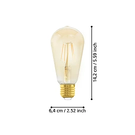LED filament bulb E27 ST64 4W 270lm 2200K EGLO (110055)