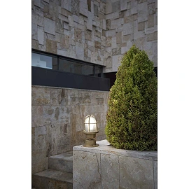 Outdoor lamp MAUREN, 1x E27 max. 15W LED, IP44, brass metal - FARO - 70993