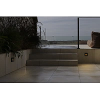 DUNE SQ āra LED sienas lampa 3 W 4CCT IP65 tumši pelēka (FARO)