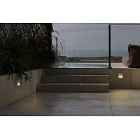 DUNE SQ āra LED sienas lampa 3 W 4CCT IP65 matēti balta (FARO)