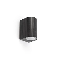 ESTELA āra sienas lampa 1xGU10 5 W IP65 melna (FARO)