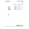 ESTELA āra sienas lampa 1xGU10 5 W IP65 balta (FARO)