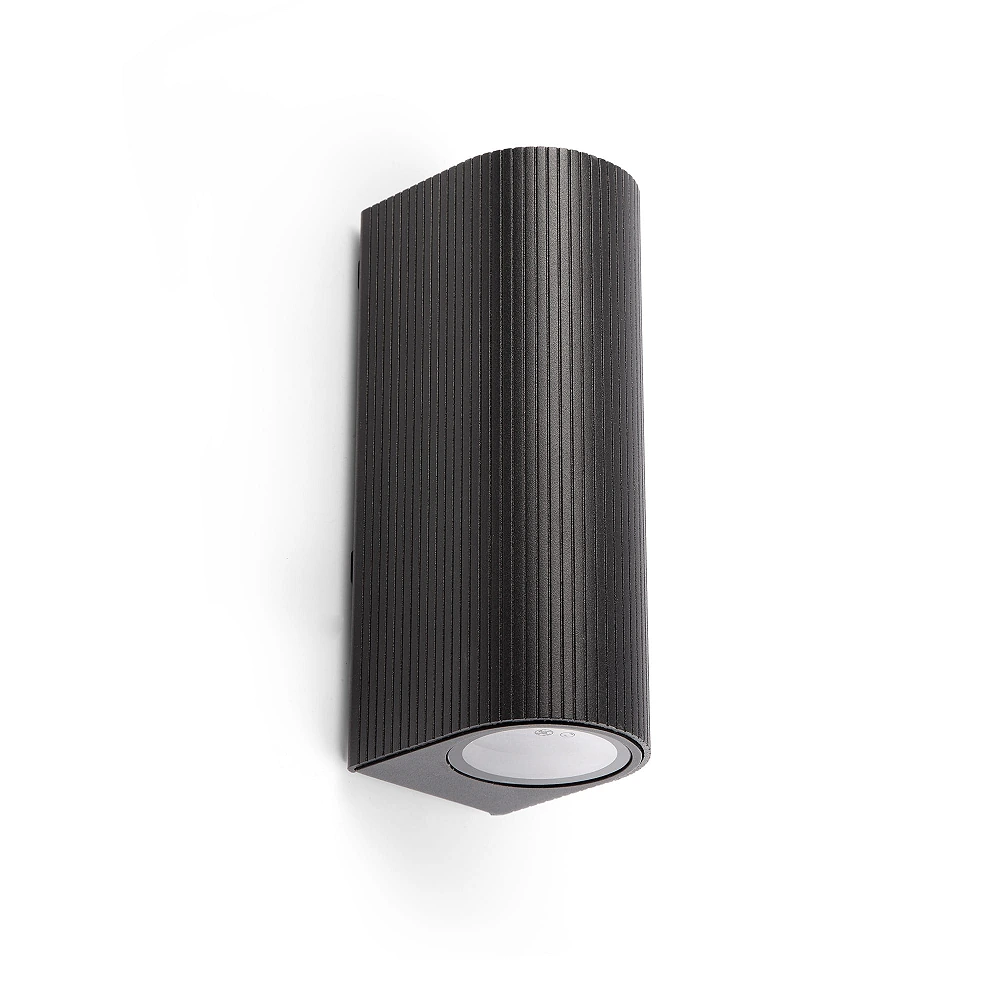 ESTELA āra sienas lampa 2xGU10 5 W IP65 melna (FARO)