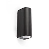 ESTELA āra sienas lampa 2xGU10 5 W IP65 melna (FARO)