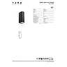 ESTELA āra sienas lampa 2xGU10 5 W IP65 melna (FARO)