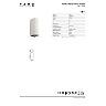 ESTELA āra sienas lampa 2xGU10 5 W IP65 balta (FARO)