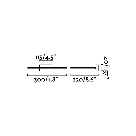 Wall lamp for pictures MAGRITTE-1 LED, 6W , 3000K, 380Lm, 3 colours - FARO - 61080 - 61083 - 61086