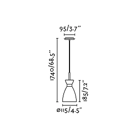 Pendant RETRO, 1x E14, IP20, FARO - 200xx