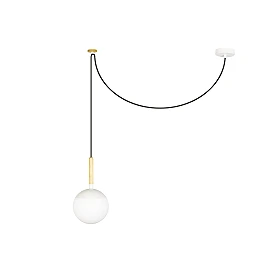 Pendant MINE, 1 x E27 max. 20W, IP20, grey/white -  FARO - 2837x